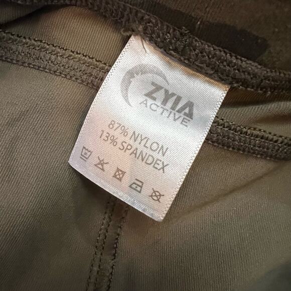 Zyia Pants Womens XS Unwind Jogger Green Camo Pull on Tapered Elastic Waist - Picture 6 of 10